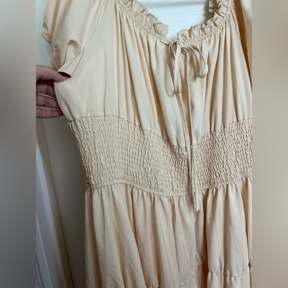 Beige Renaissance Chemise Dress – Size 3X - Picture 11 of 11